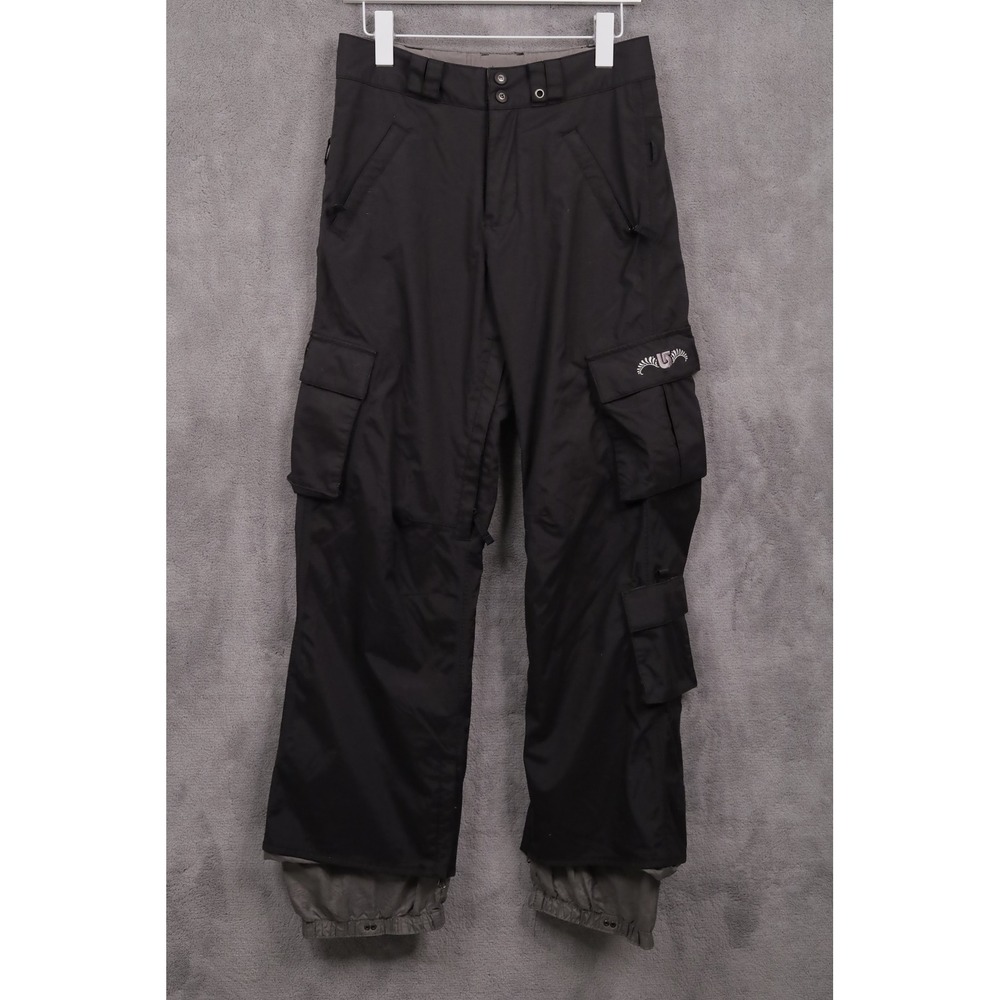 BURTON Dry Ride Cargo Snowboard Ski Pants Gorpcore Outdoor Black Sz XS